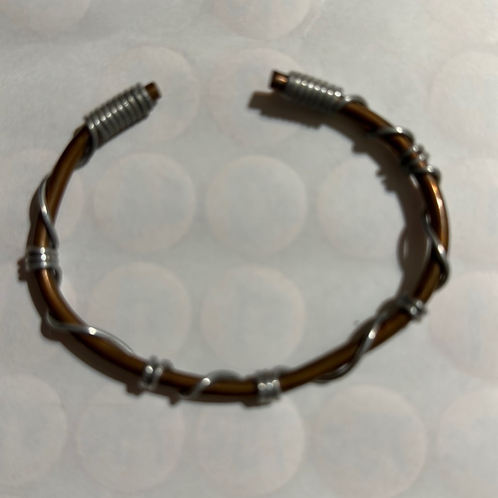 Copper men’s cuff Boho bracelet